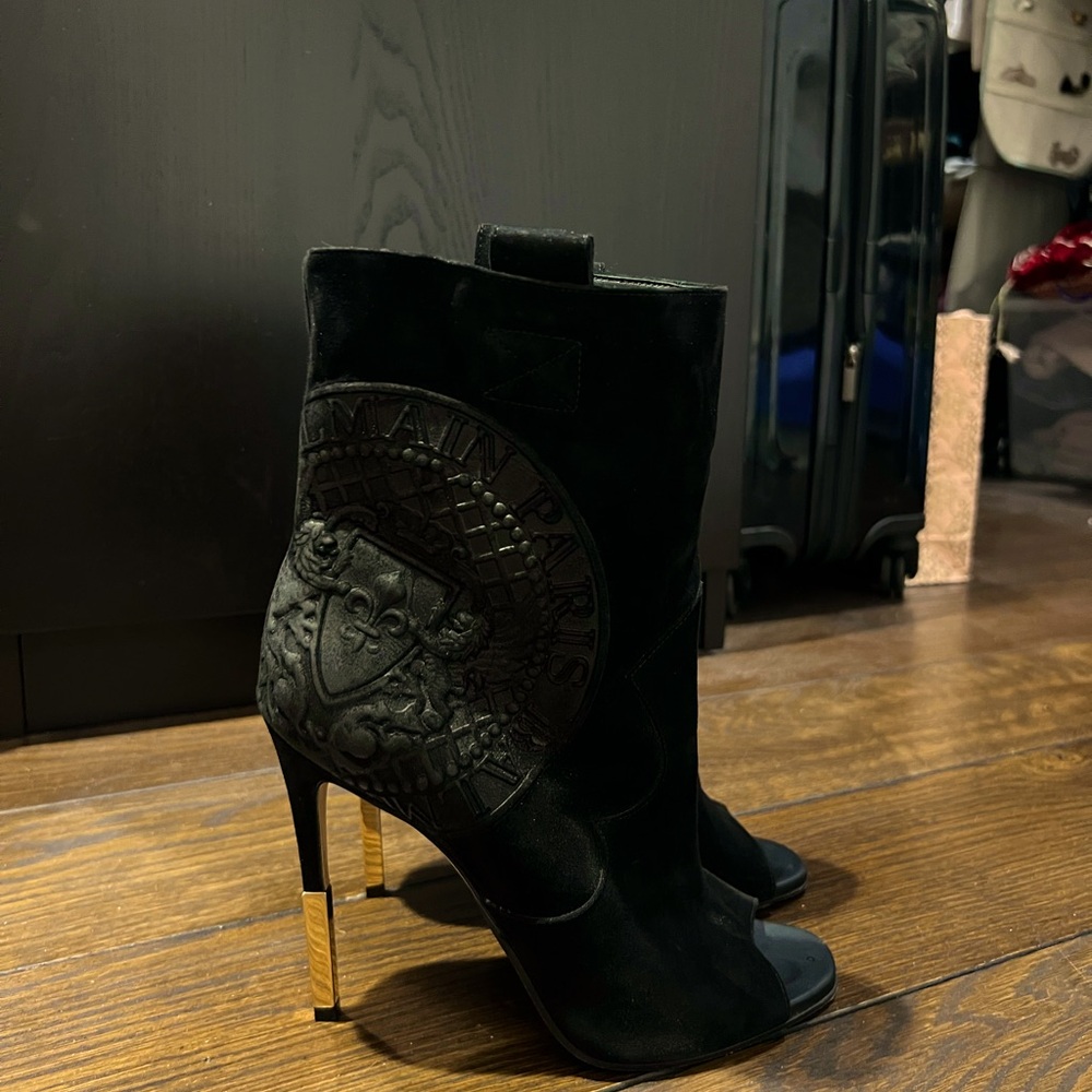 Balmain Paris heeled booties - Black, size 8